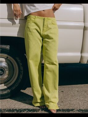 Daily Drills Beach Jeans - Citron